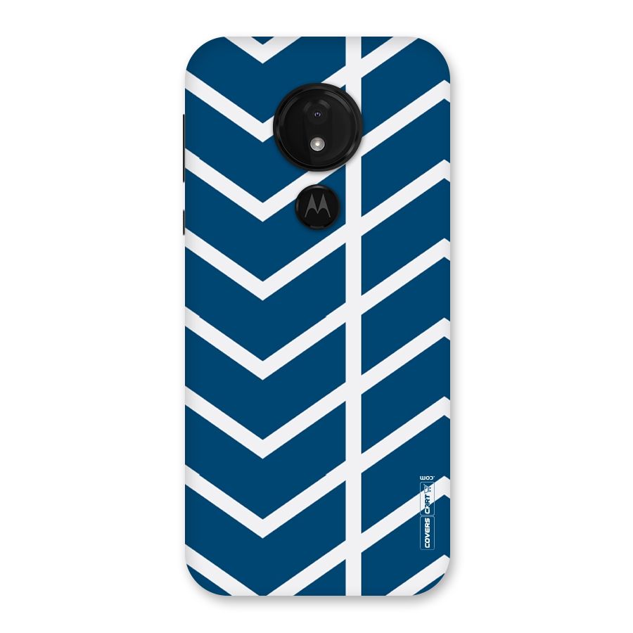 Blue White Pattern Back Case for Moto G7 Power