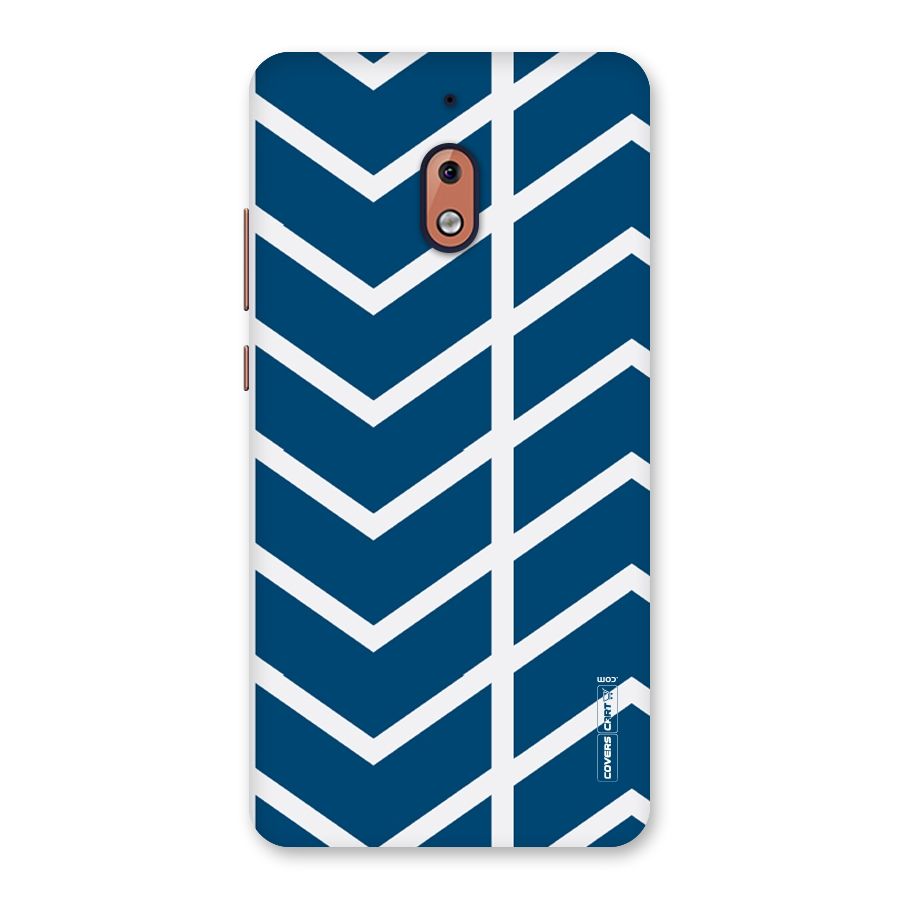 Blue White Pattern Back Case for Nokia 2.1