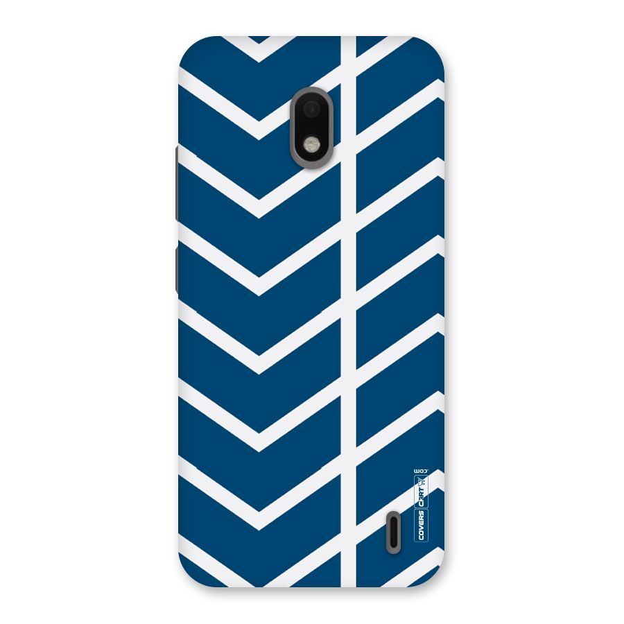 Blue White Pattern Back Case for Nokia 2.2