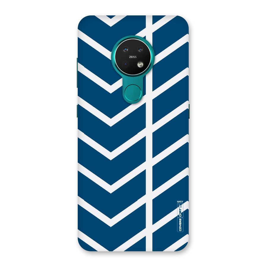 Blue White Pattern Back Case for Nokia 7.2
