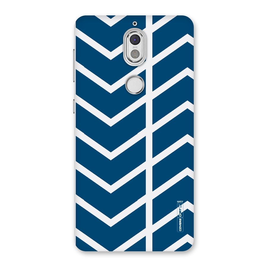 Blue White Pattern Back Case for Nokia 7