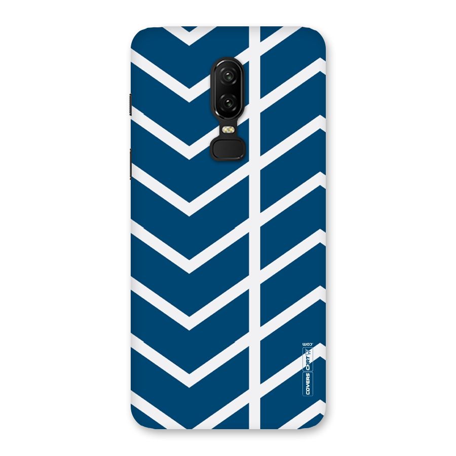 Blue White Pattern Back Case for OnePlus 6