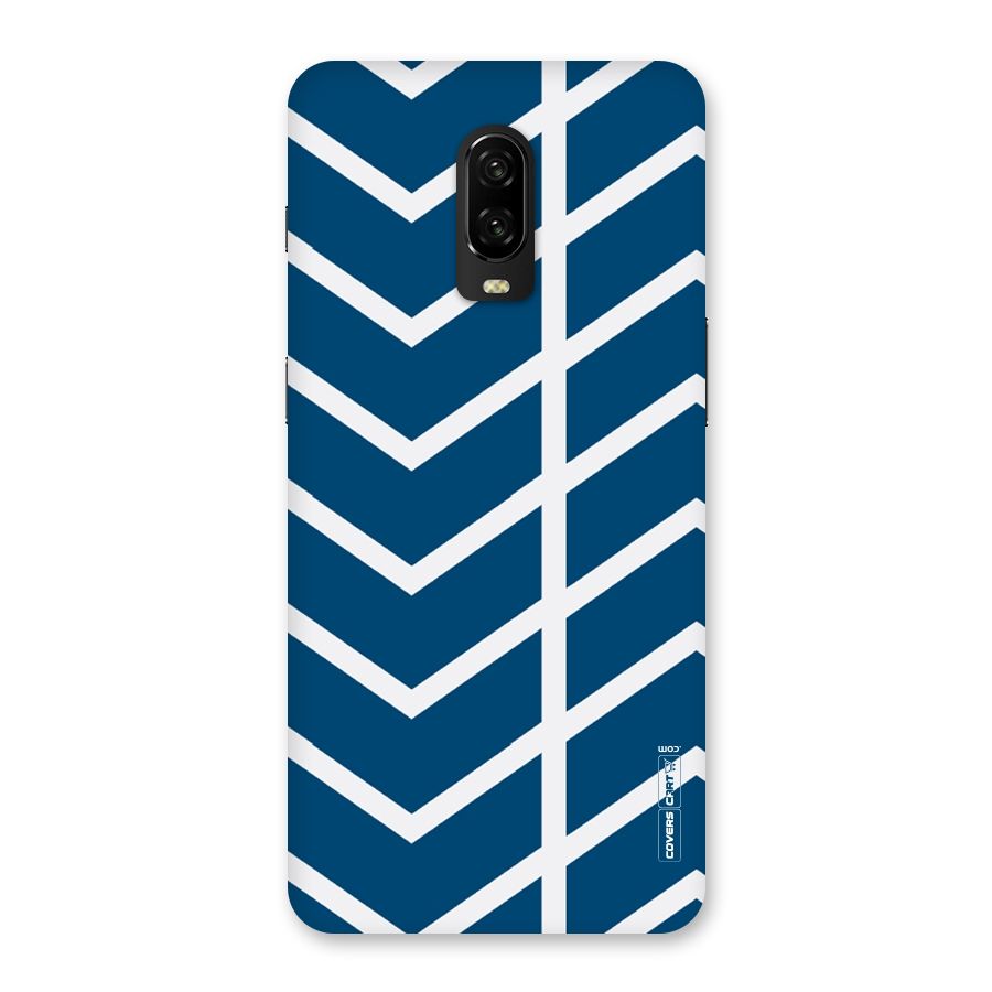 Blue White Pattern Back Case for OnePlus 6T