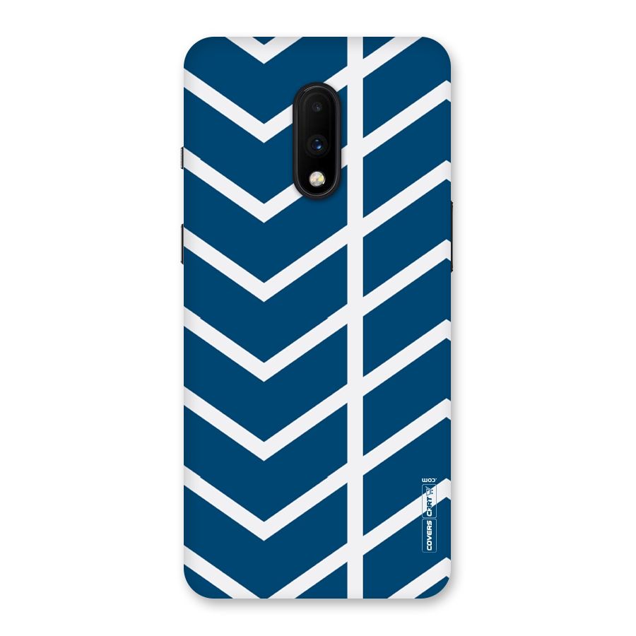 Blue White Pattern Back Case for OnePlus 7