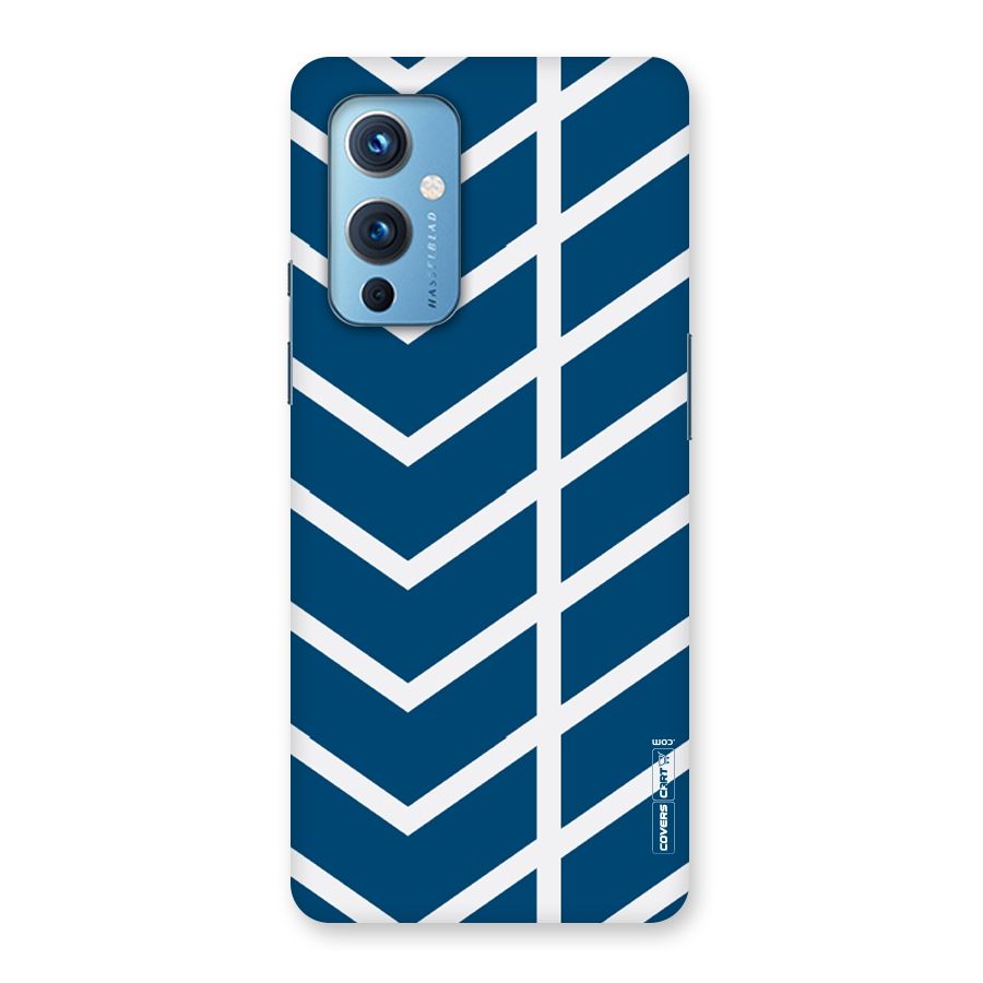 Blue White Pattern Back Case for OnePlus 9
