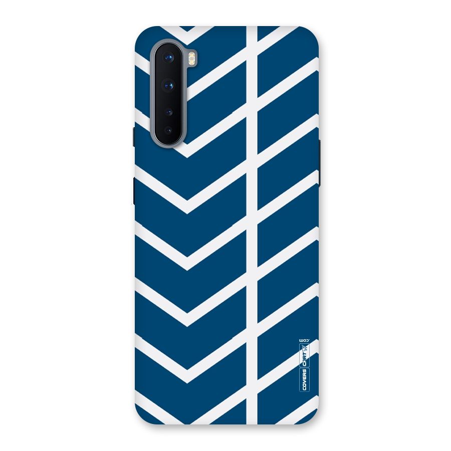 Blue White Pattern Back Case for OnePlus Nord