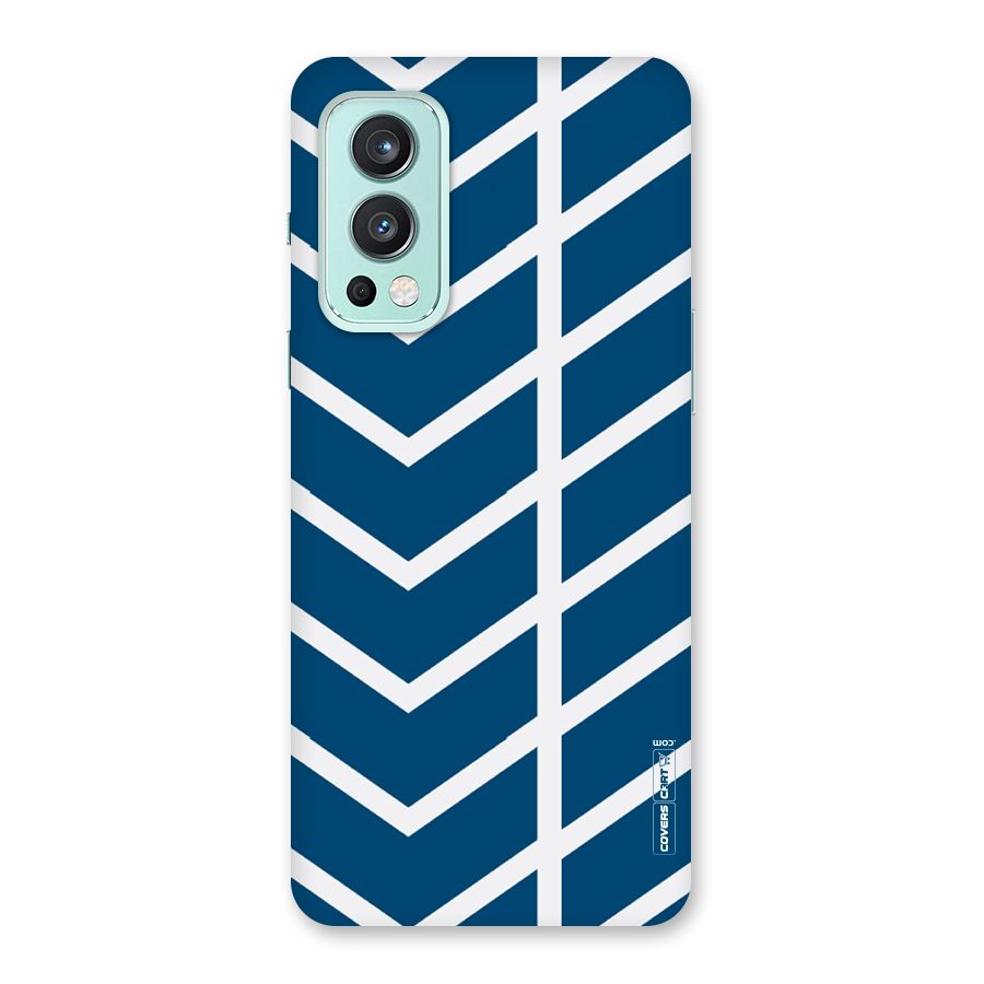 Blue White Pattern Back Case for OnePlus Nord 2 5G