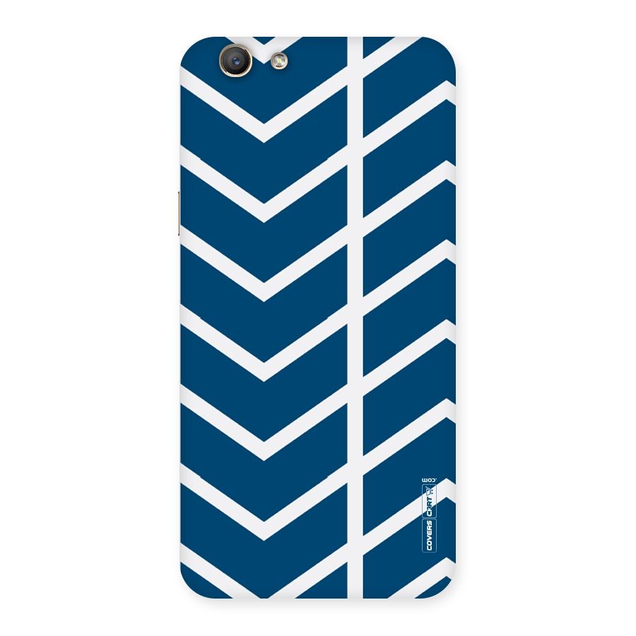 Blue White Pattern Back Case for Oppo A59