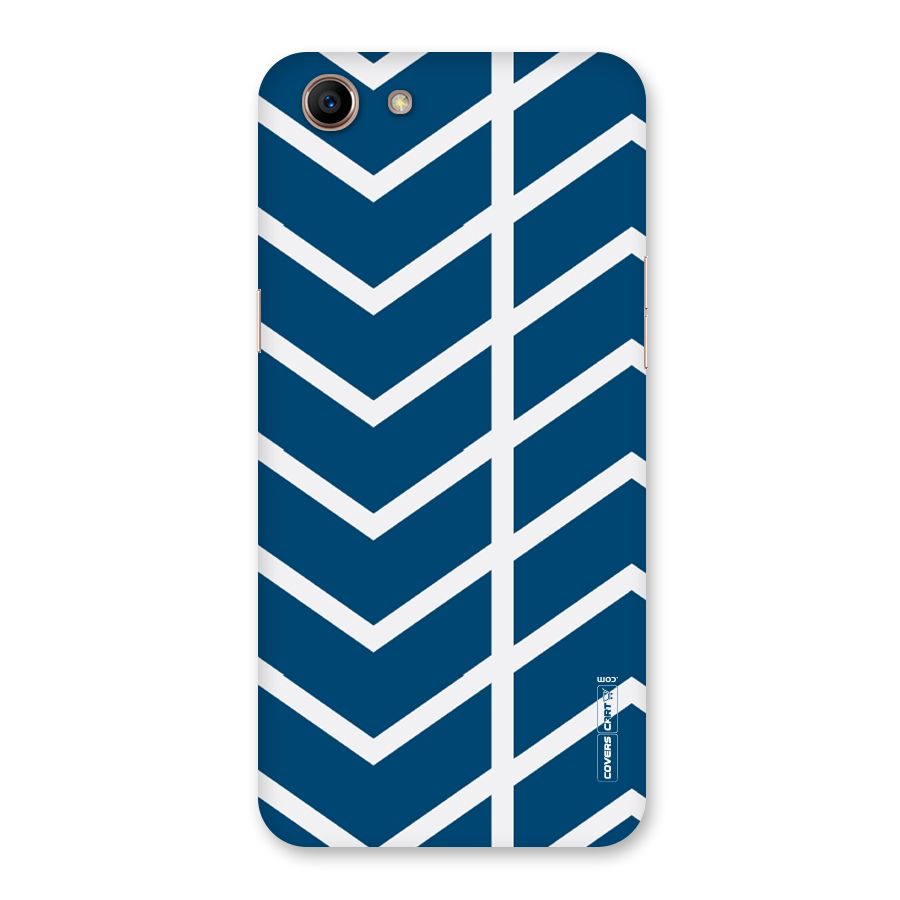Blue White Pattern Back Case for Oppo A83 (2018)