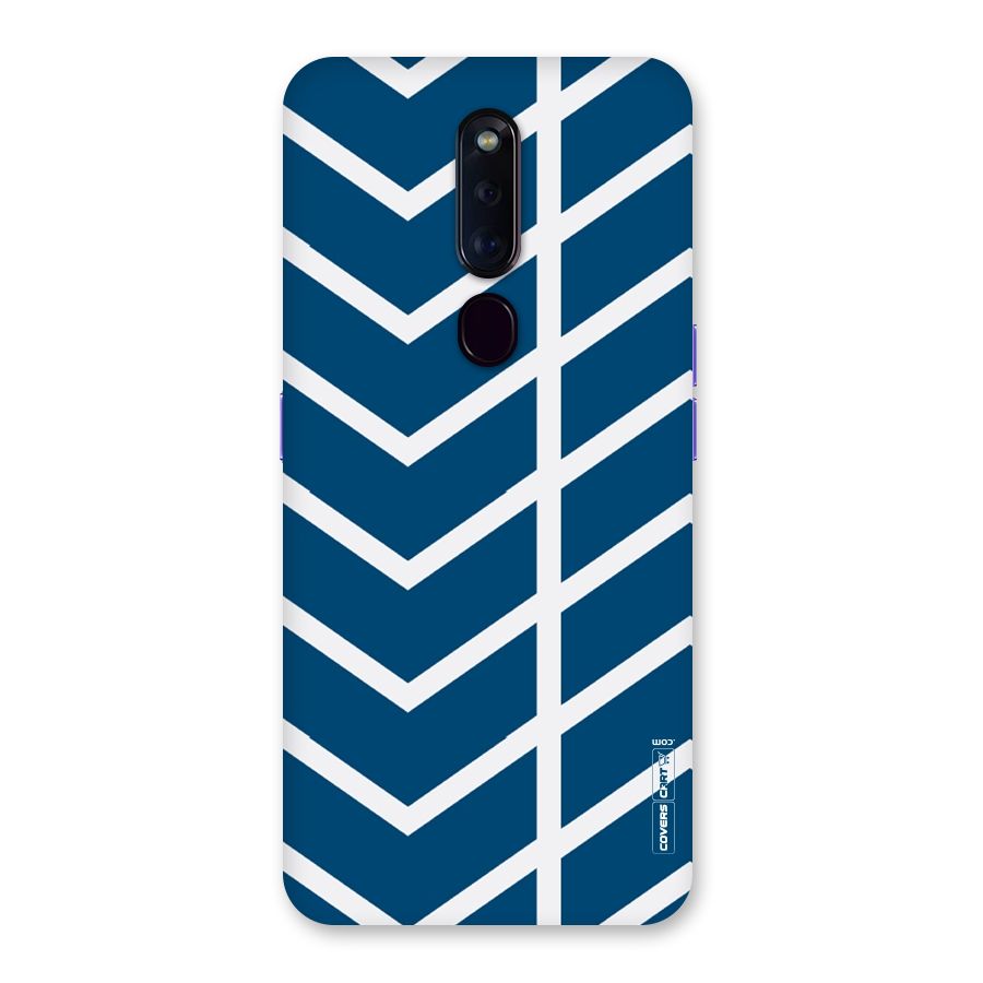 Blue White Pattern Back Case for Oppo F11 Pro