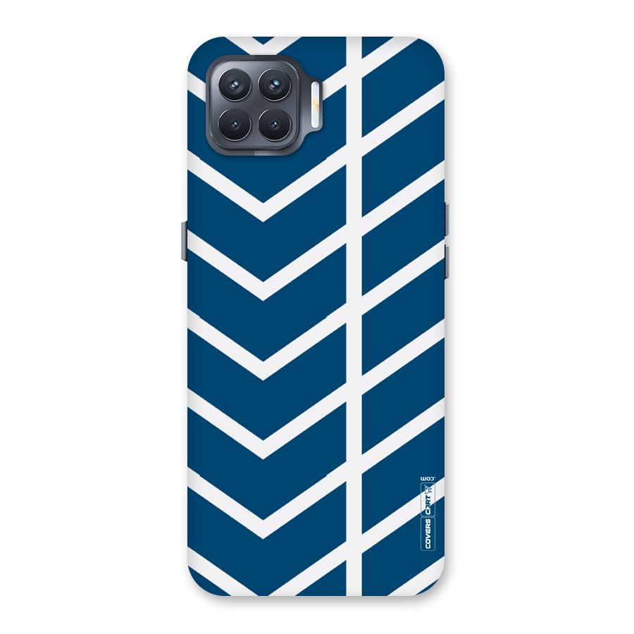 Blue White Pattern Back Case for Oppo F17 Pro