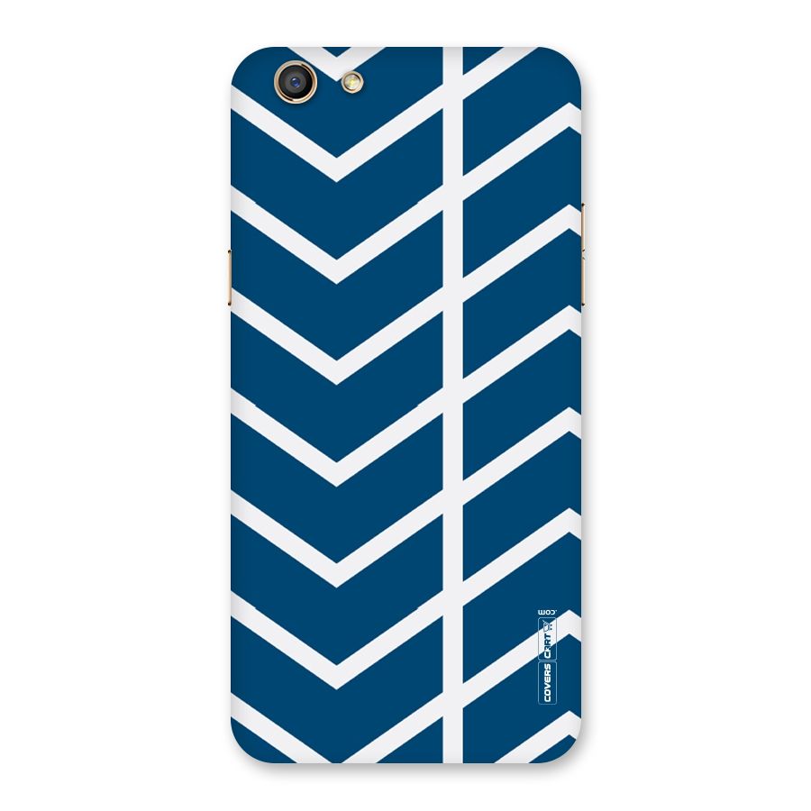 Blue White Pattern Back Case for Oppo F3
