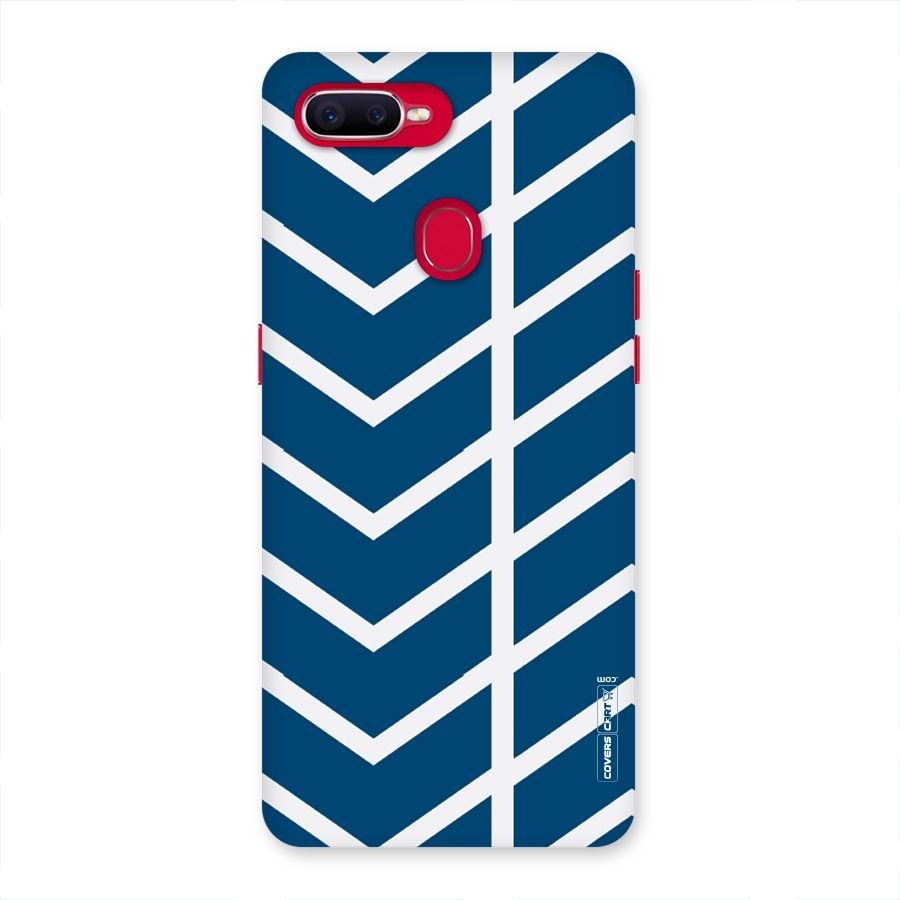 Blue White Pattern Back Case for Oppo F9 Pro
