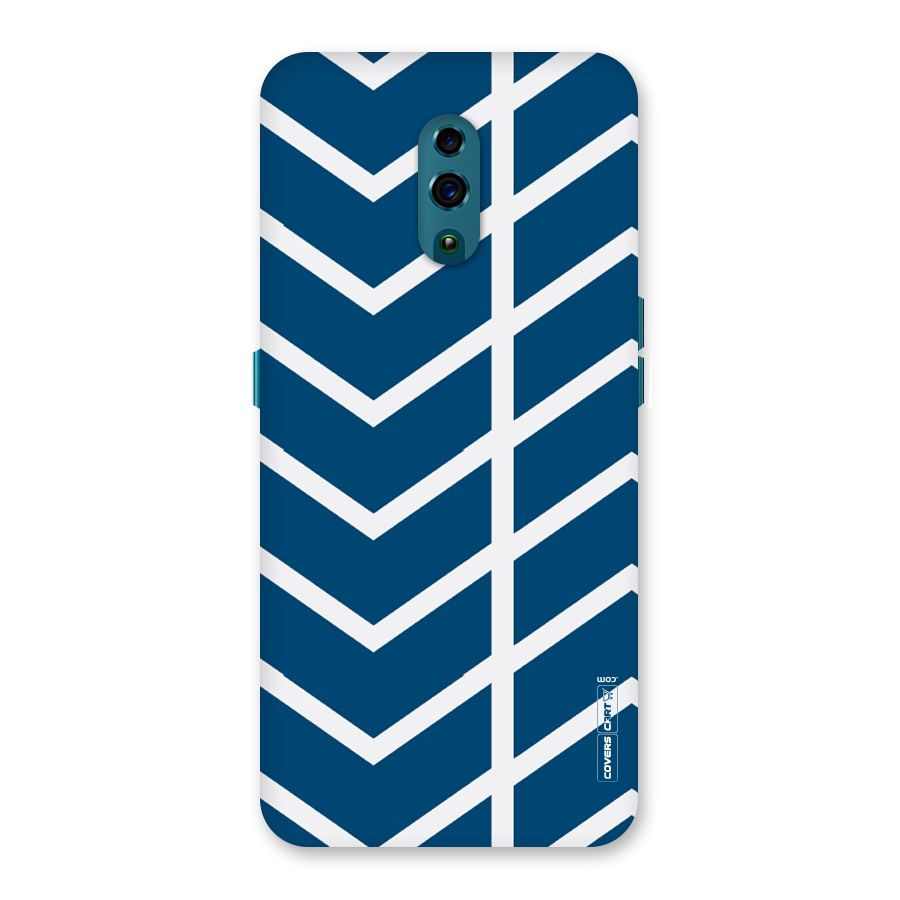 Blue White Pattern Back Case for Oppo Reno