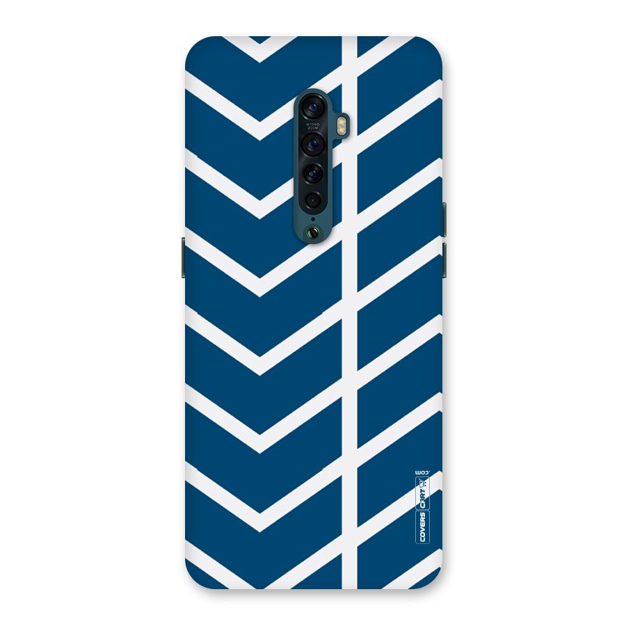 Blue White Pattern Back Case for Oppo Reno2