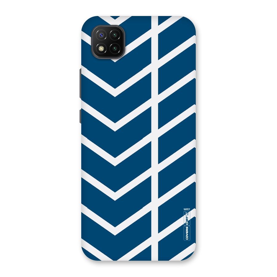 Blue White Pattern Back Case for Poco C3