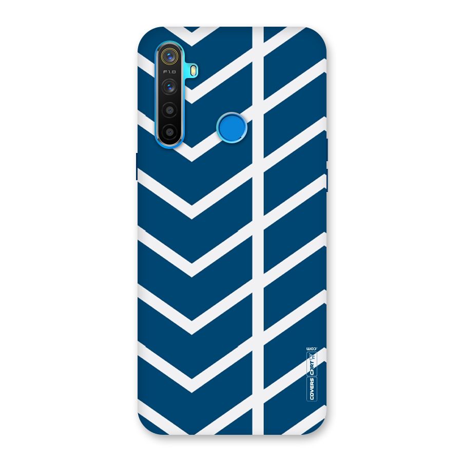 Blue White Pattern Back Case for Realme 5