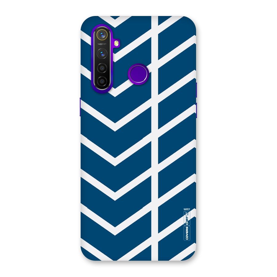 Blue White Pattern Back Case for Realme 5 Pro