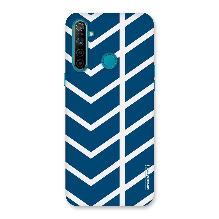 Blue White Pattern Back Case for Realme 5i