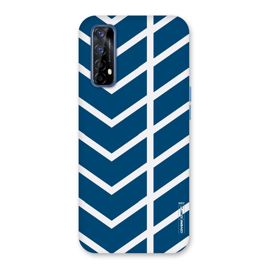 Blue White Pattern Back Case for Realme 7