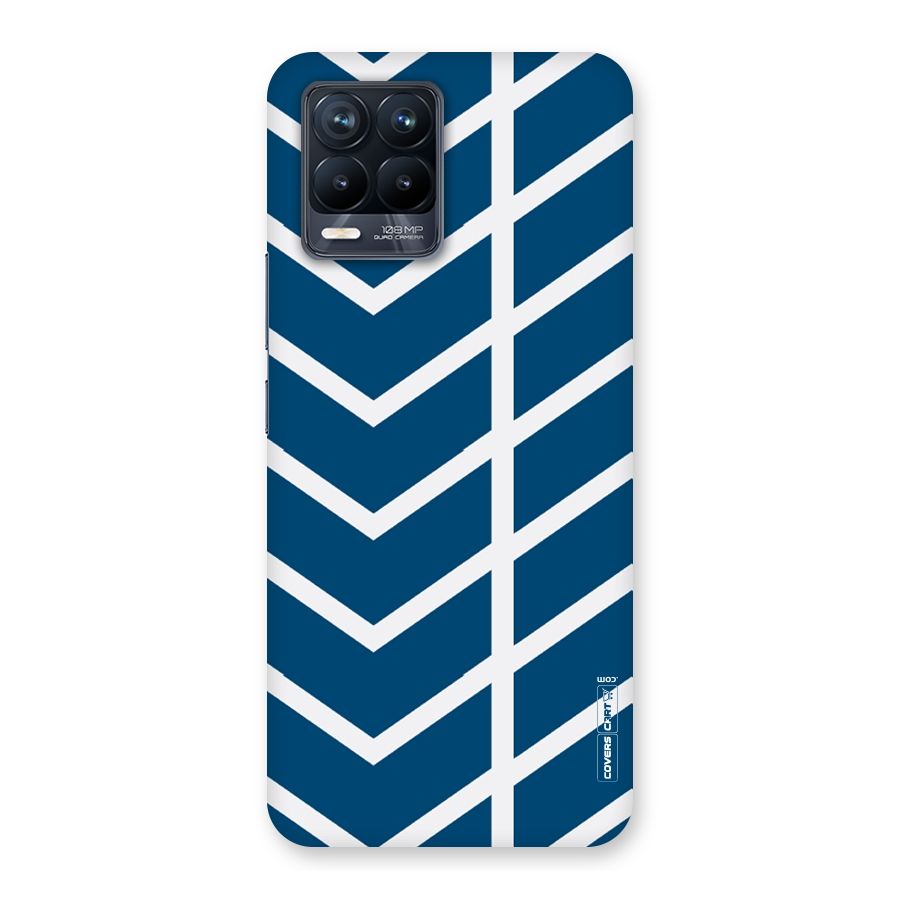 Blue White Pattern Back Case for Realme 8 Pro