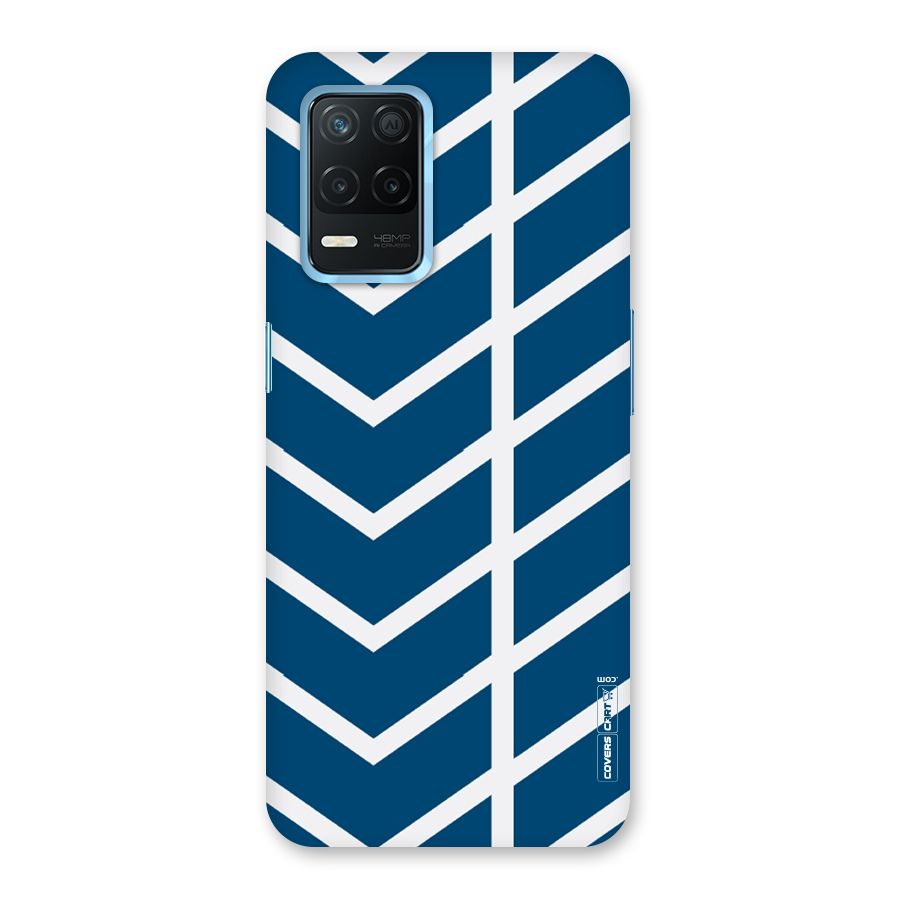 Blue White Pattern Back Case for Realme 8s 5G