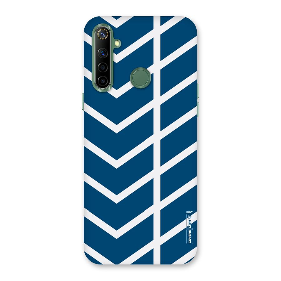 Blue White Pattern Back Case for Realme Narzo 10