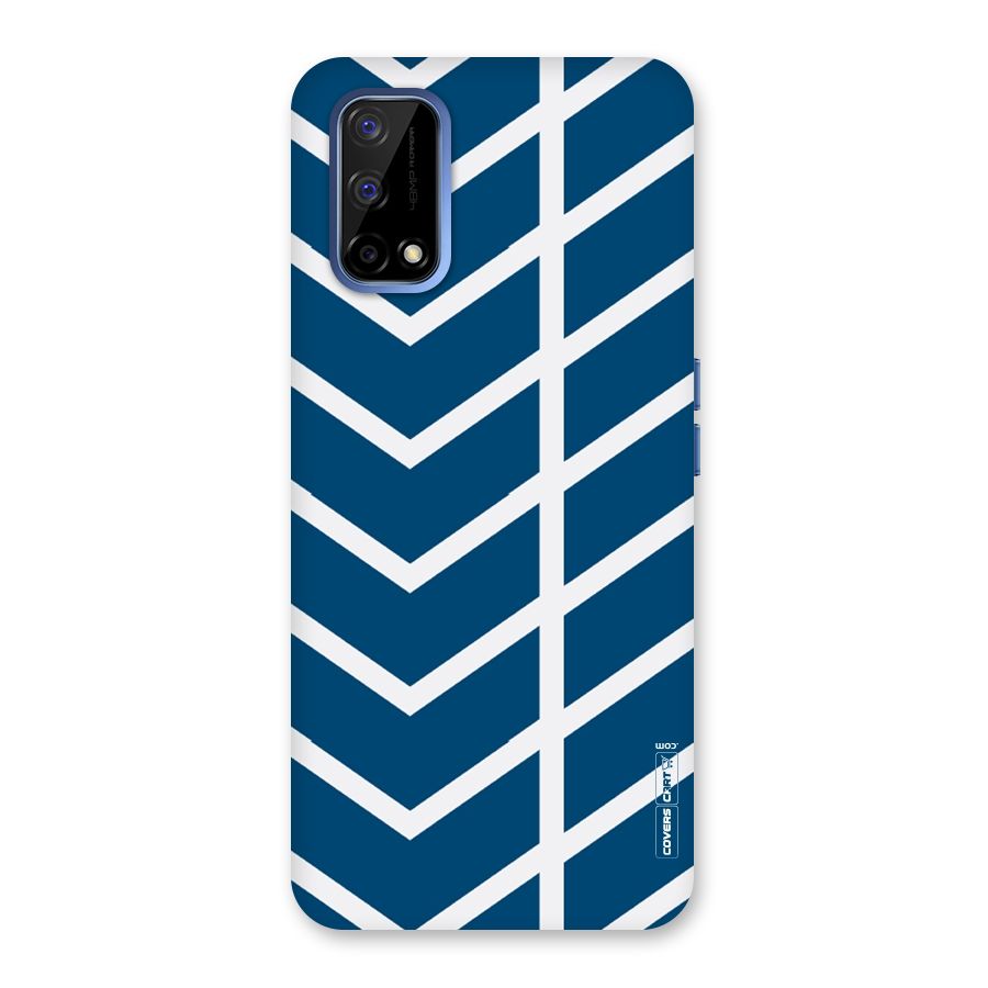 Blue White Pattern Back Case for Realme Narzo 30 Pro