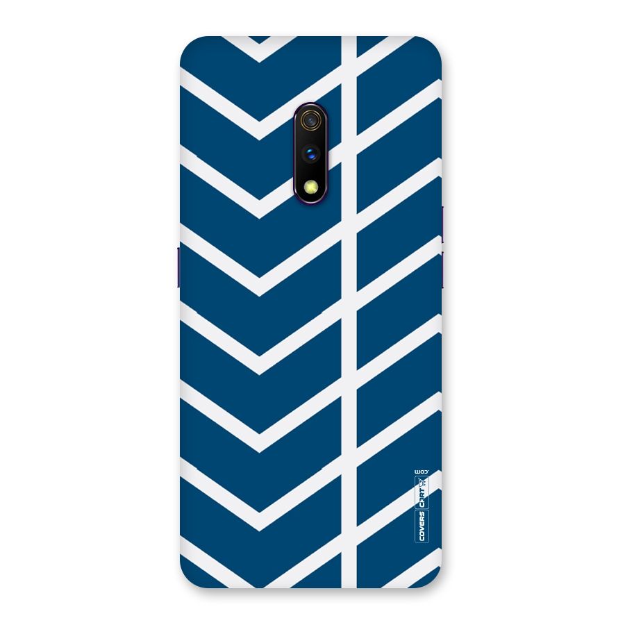 Blue White Pattern Back Case for Realme X