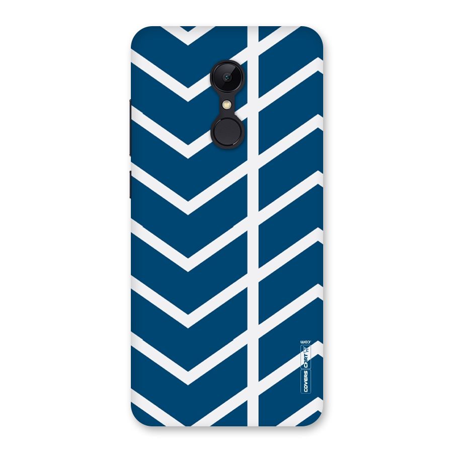 Blue White Pattern Back Case for Redmi 5