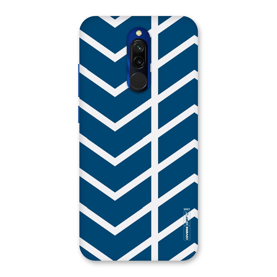 Blue White Pattern Back Case for Redmi 8