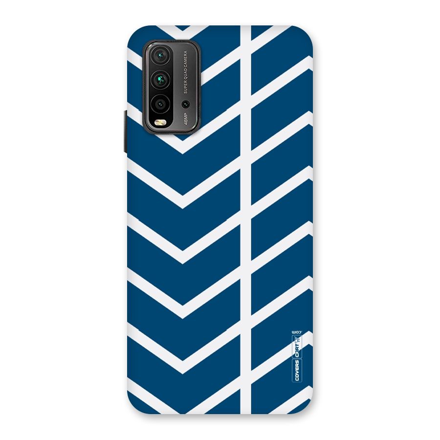 Blue White Pattern Back Case for Redmi 9 Power