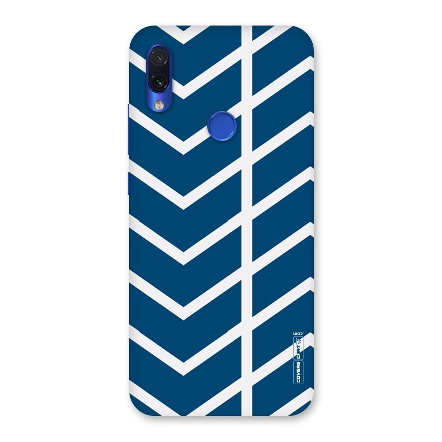 Blue White Pattern Back Case for Redmi Note 7
