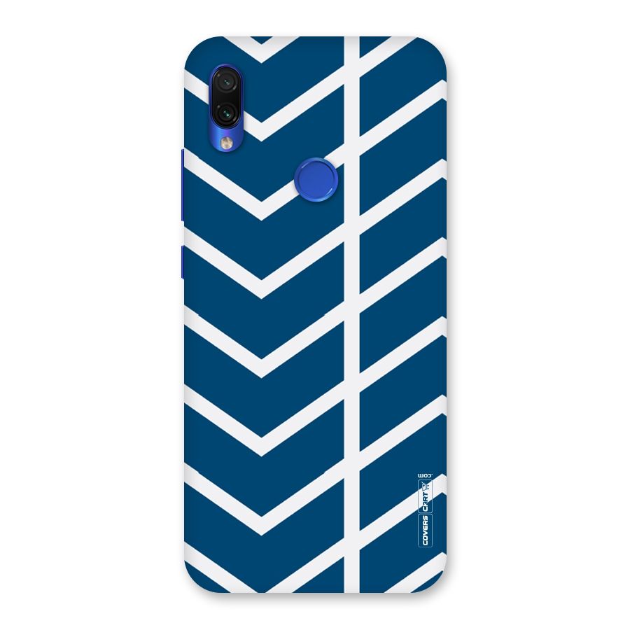 Blue White Pattern Back Case for Redmi Note 7S