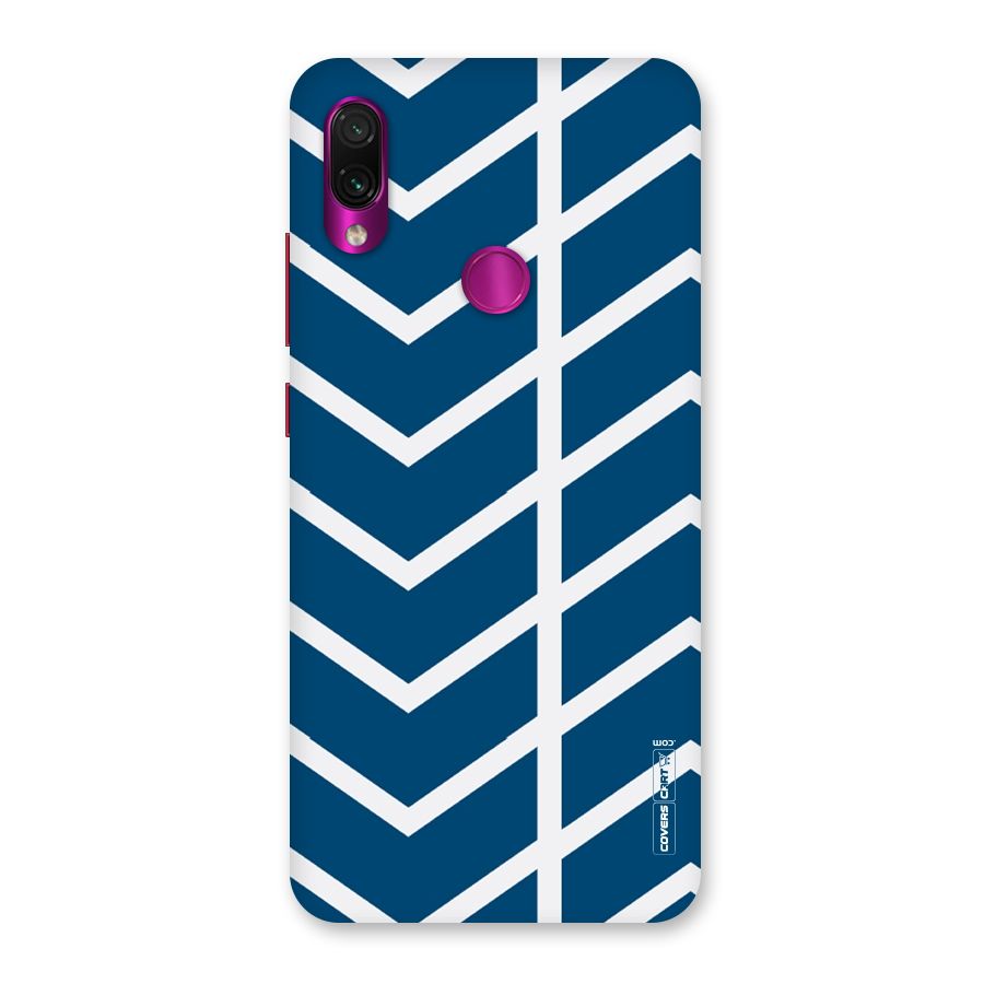 Blue White Pattern Back Case for Redmi Note 7 Pro