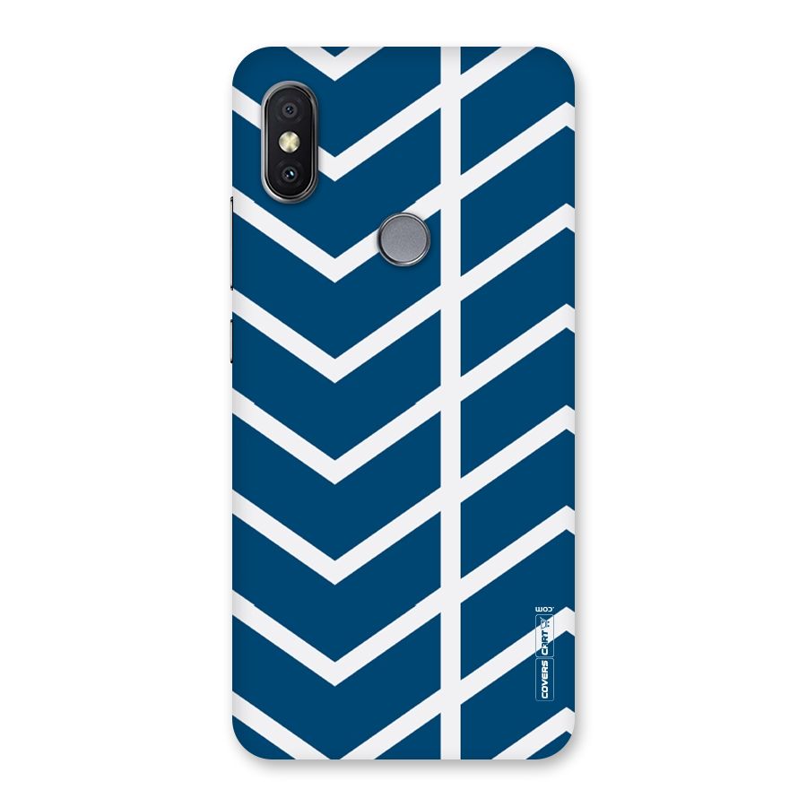 Blue White Pattern Back Case for Redmi Y2