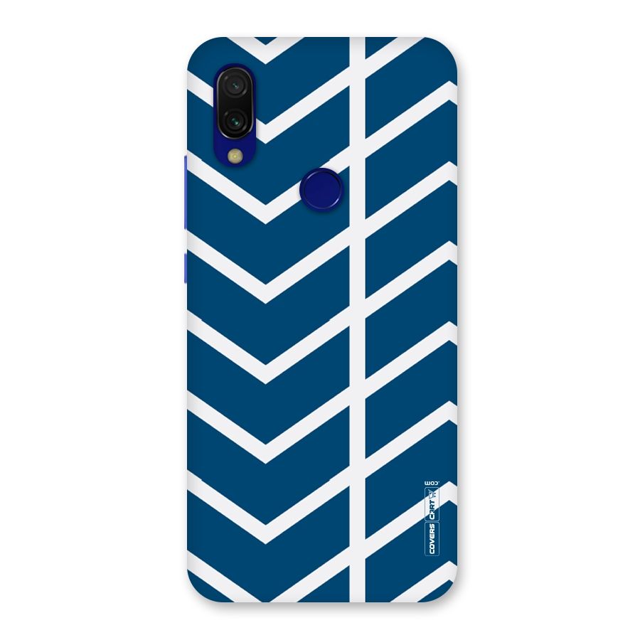 Blue White Pattern Back Case for Redmi Y3