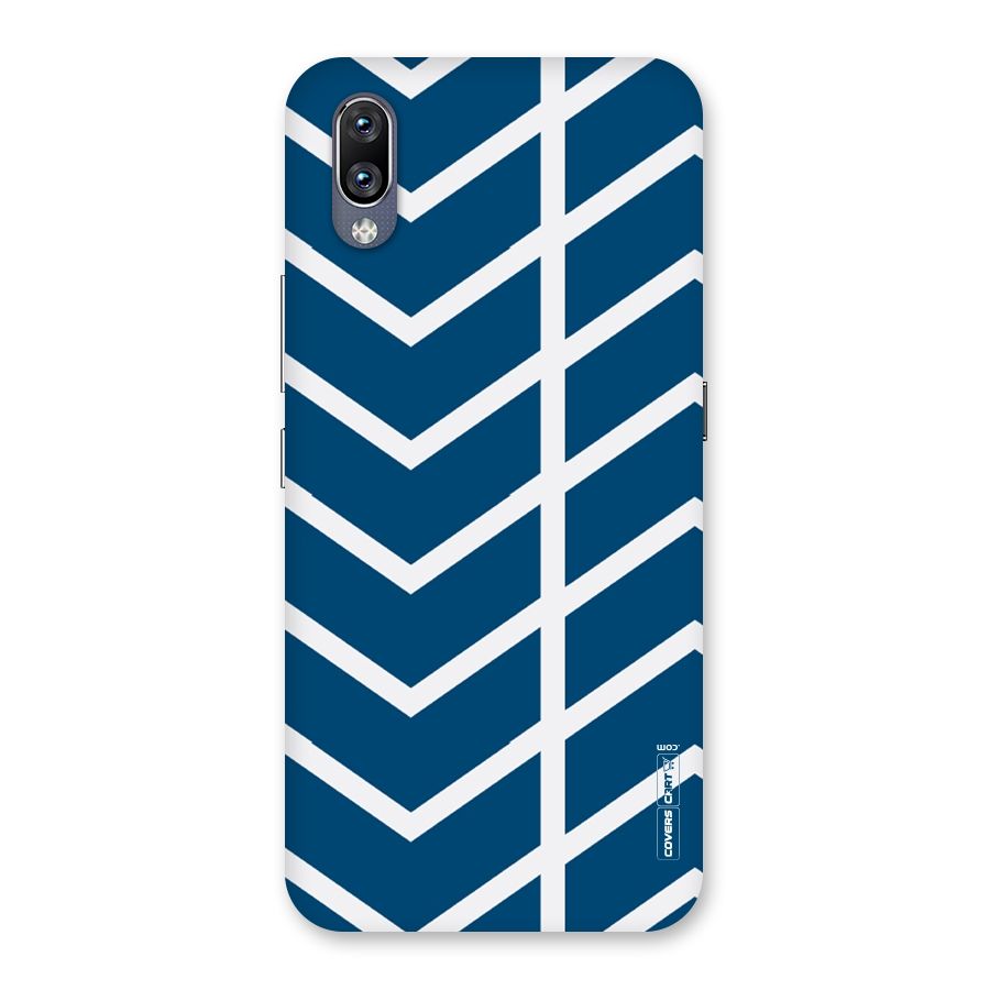 Blue White Pattern Back Case for Vivo NEX