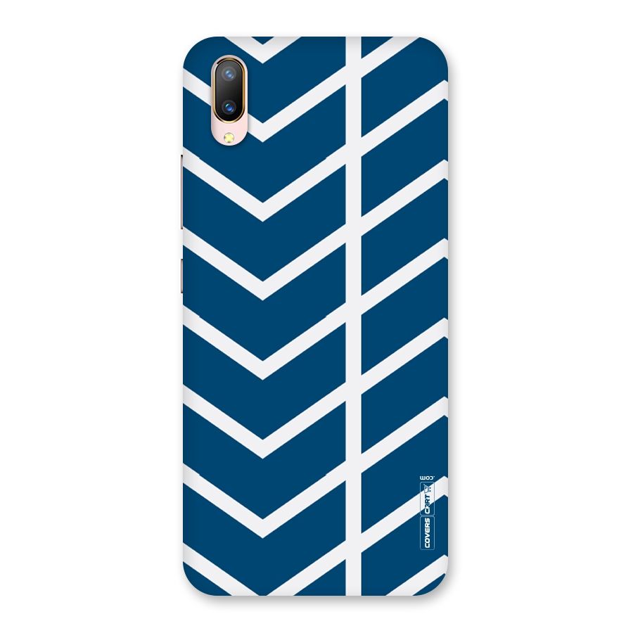 Blue White Pattern Back Case for Vivo V11 Pro