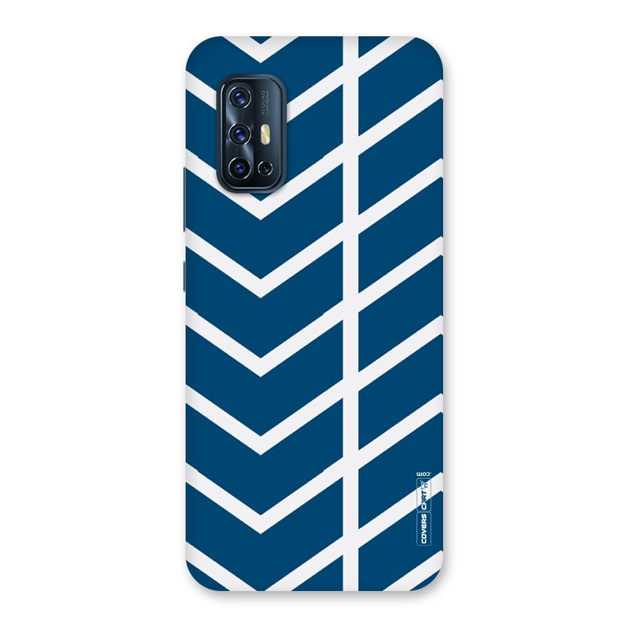 Blue White Pattern Back Case for Vivo V17