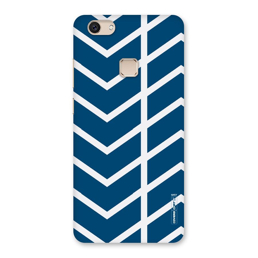 Blue White Pattern Back Case for Vivo V7