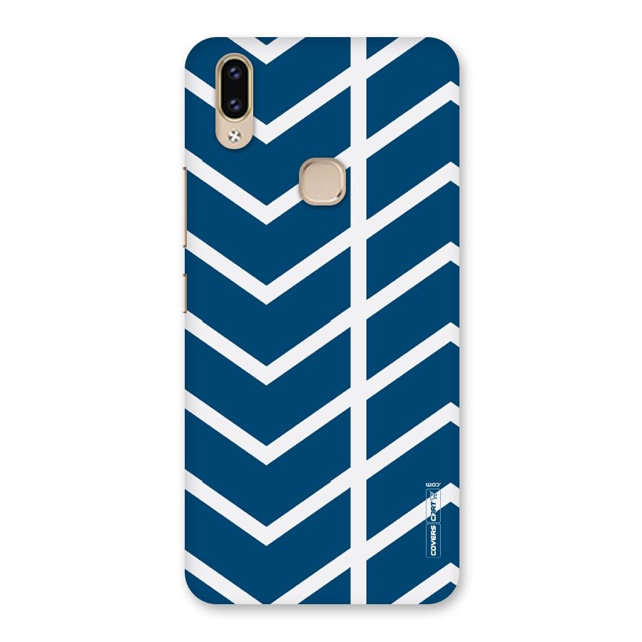 Blue White Pattern Back Case for Vivo V9 Youth