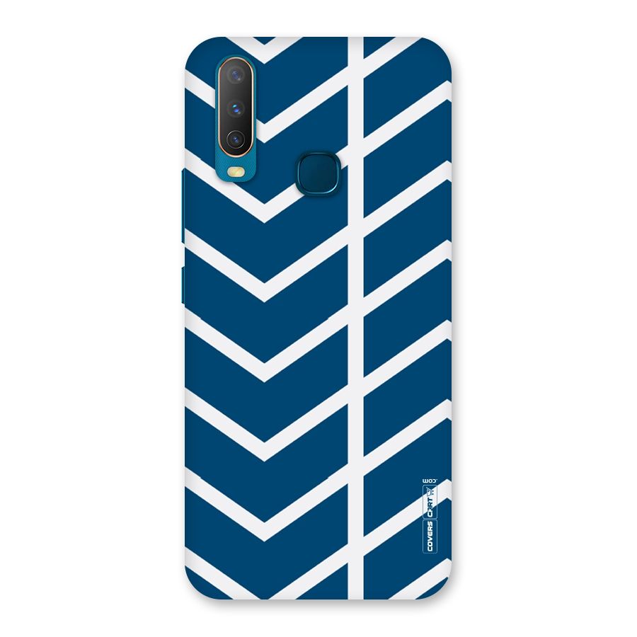 Blue White Pattern Back Case for Vivo Y11