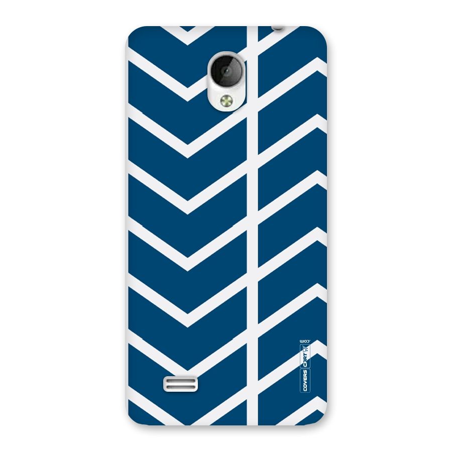Blue White Pattern Back Case for Vivo Y21