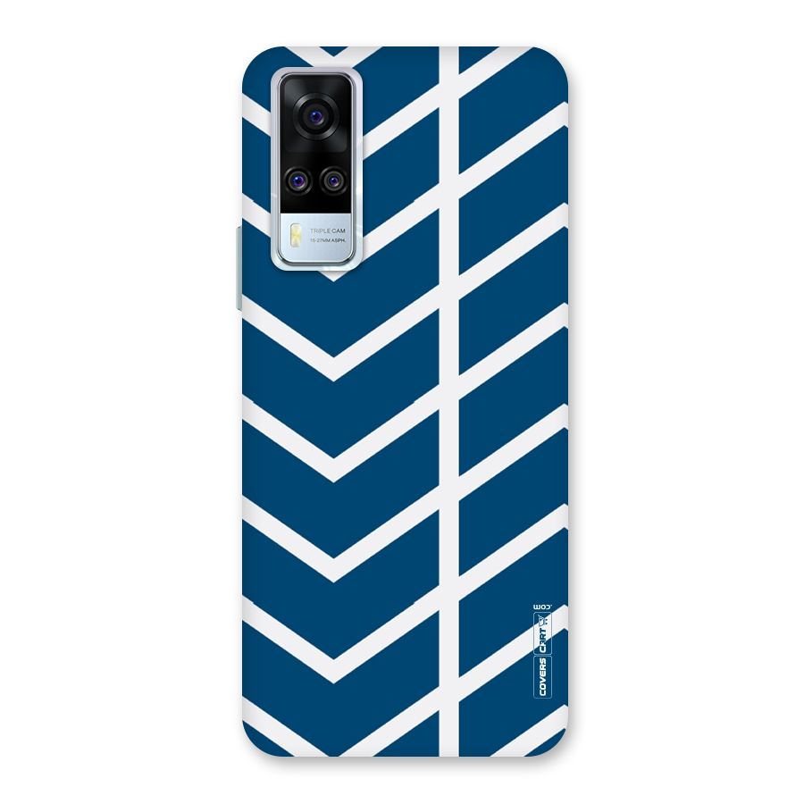 Blue White Pattern Back Case for Vivo Y31