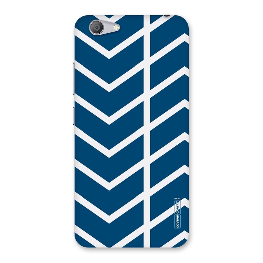 Blue White Pattern Back Case for Vivo Y53