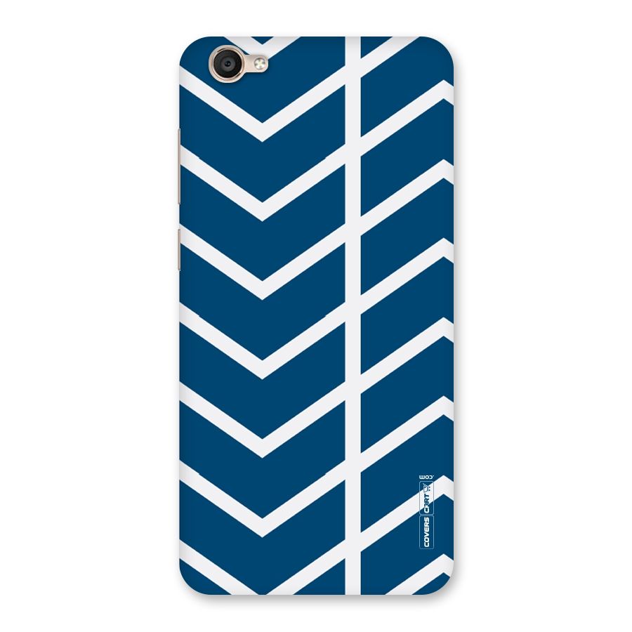 Blue White Pattern Back Case for Vivo Y55s