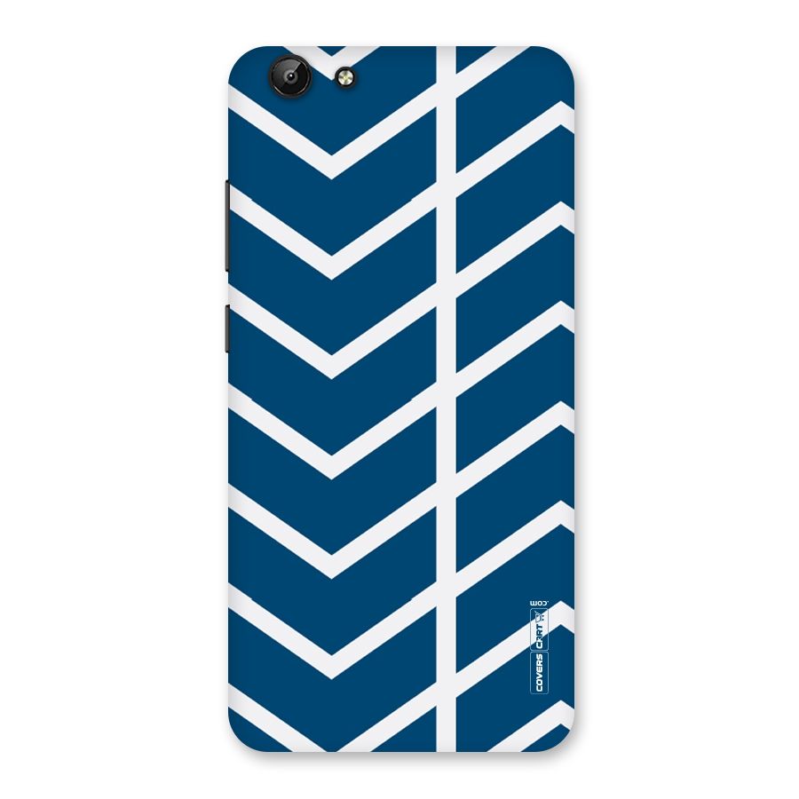 Blue White Pattern Back Case for Vivo Y69