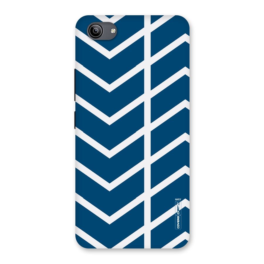Blue White Pattern Back Case for Vivo Y81i
