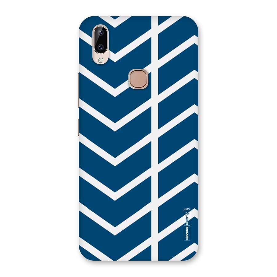 Blue White Pattern Back Case for Vivo Y83 Pro